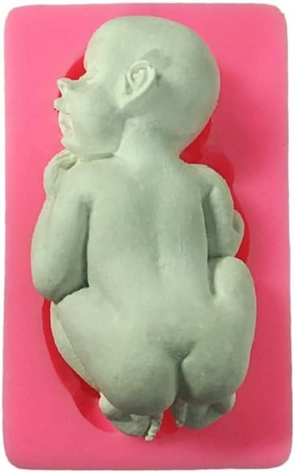 The Baking Curv Big Silicone Sleeping Baby Mold – Fondant & Chocolate Mould for Cake Decorating