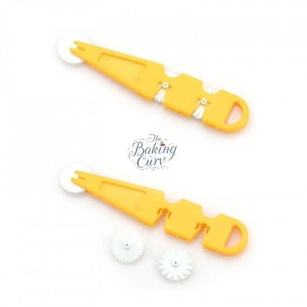 Fondant Cutter and Embosser 3 Wheel Tool