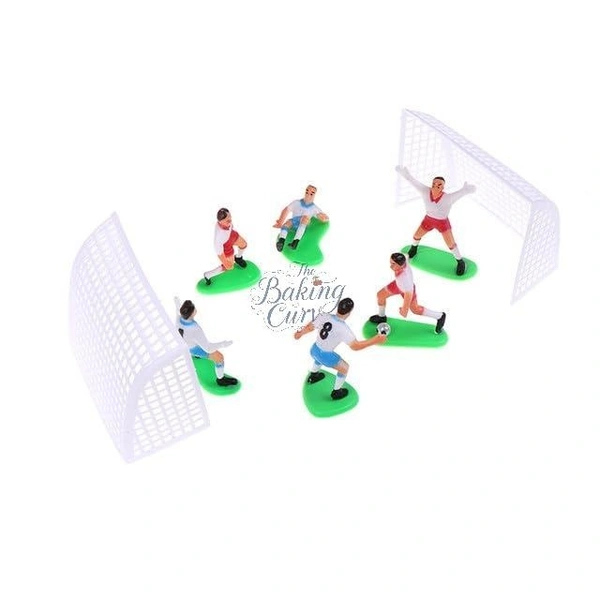 The Baking Curv Football Cake Topper Toys – Sports Theme Decorations for Birthday Cakes & Parties