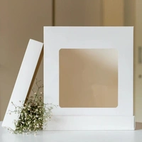 The Baking Curv 12 Inch Tall Cake Box with Window – Premium Display Box for Tiered & Fondant Cakes - 12 Inch, White