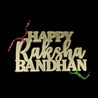 The Baking Curv Happy Raksha Bandhan Cake Topper – Acrylic Rakhi Theme Cutout for Festive Cake Decoration (Pack Of 5)