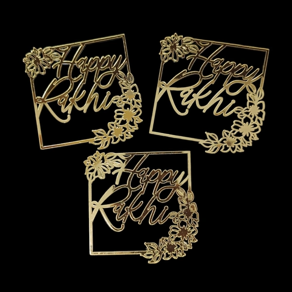 The Baking Curv Raksha Bandhan Cutout (Pack of 3) – Decorative Rakhi Theme Tags for Hamper Boxes & Gifting Packaging