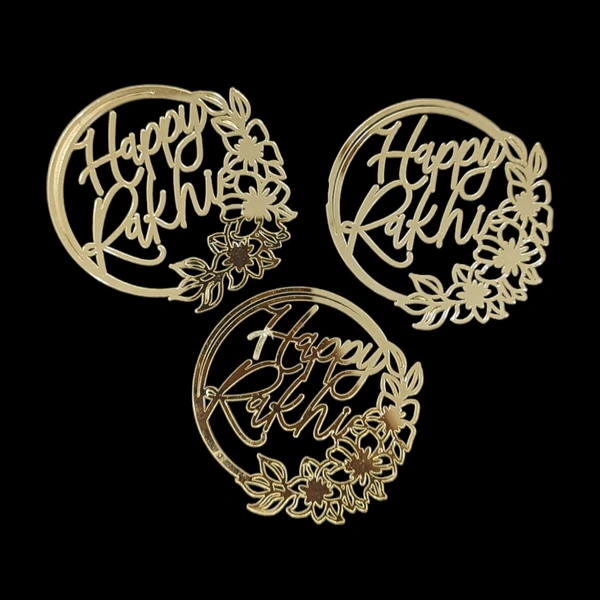 The Baking Curv Raksha Bandhan Cutout (Pack of 3) – Decorative Rakhi Theme Tags for Hamper Boxes & Gifting Packaging