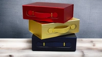 The Baking Curv Collapsible Hamper Boxes Size Medium Golden