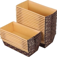 The Baking Curv Direct Baking Paper Loaf Rectangle 150gm (PM95) Pack of 10