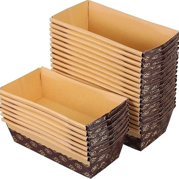 The Baking Curv Direct Baking Paper Loaf Rectangle 150gm (PM95) Pack of 10