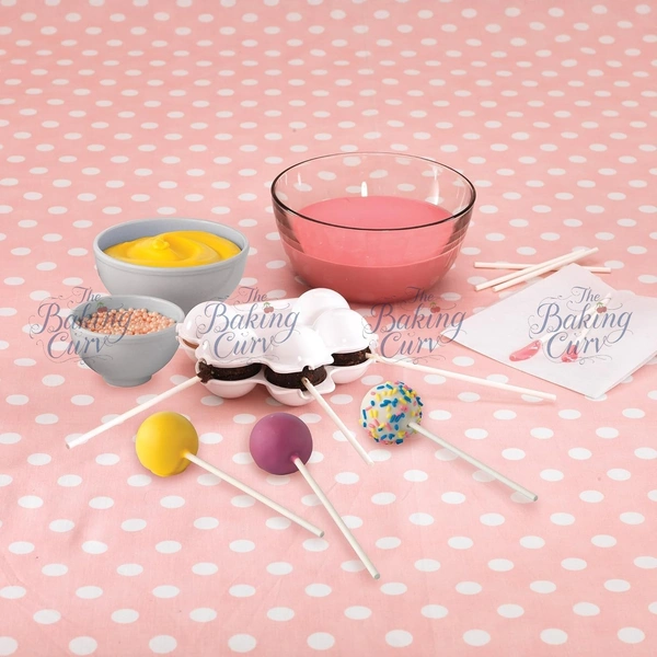 The Baking Curv Lollipop Sticks – 4.5 Inch Food-Grade Sturdy Sticks for Cake Pops, Candy, Chocolates & DIY Treats - Pack of 100