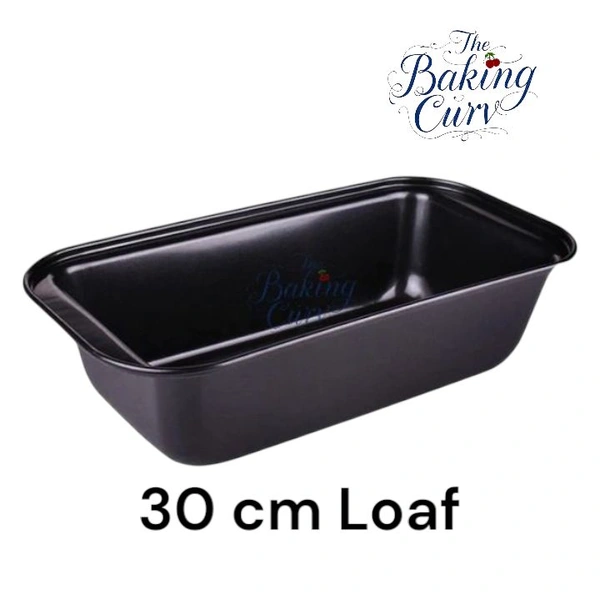 The Baking Curv 25 cm Non-Stick Bread Loaf Tin – Ideal for Baking Cakes, Breads  - 30 Cm