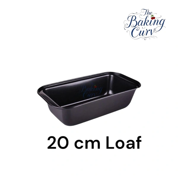The Baking Curv 25 cm Non-Stick Bread Loaf Tin – Ideal for Baking Cakes, Breads  - 20 Cm