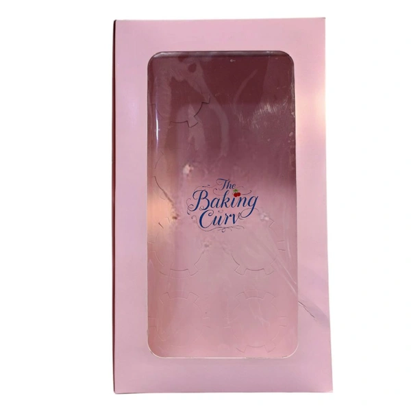 The Baking Curv 8 Cavity Cup Cake Box - Pack Of 5, Fuchsia Pink