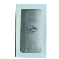The Baking Curv 8 Cavity Cup Cake Box - Cyan Aqua, Pack 5