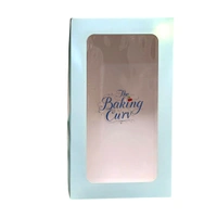 The Baking Curv 8 Cavity Cup Cake Box - Cyan Aqua, Pack 5