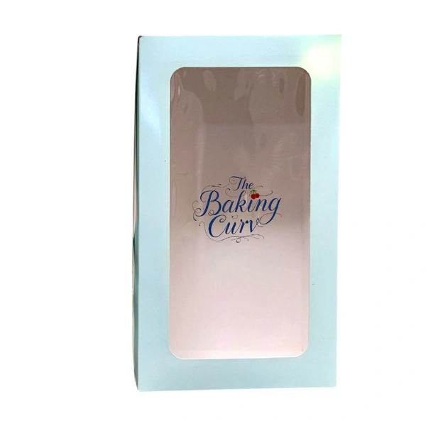 The Baking Curv 8 Cavity Cup Cake Box - Cyan Aqua, Pack 5