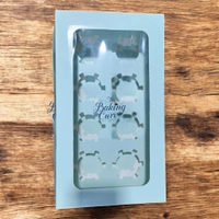 The Baking Curv 8 Cavity Cup Cake Box - Cyan Aqua, Pack 5