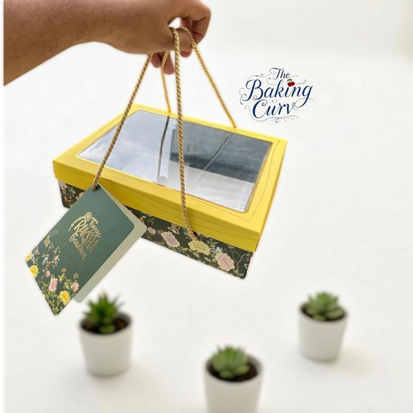 The Baking Curv "Luxury Emerald Green Foiled Hamper Box with Lace | Gift Packaging Box for Rakhi, Wedding, Festive Hampers" - Pack Of 5, Emerald Green