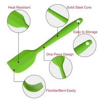 Silicone Spatulas, 10 inch Large Heat Resistant Non-Stick Flexible Rubber Scrapers Bakeware