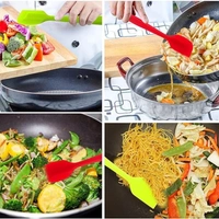 Silicone Spatulas, 10 inch Large Heat Resistant Non-Stick Flexible Rubber Scrapers Bakeware