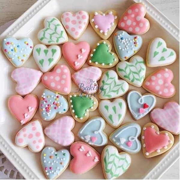 "Heart Shaped Stainless Steel Cookie Cutter Set of 7 Piece Nesting Molds for Cookies, Fondant & Crafts"