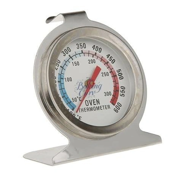 "Stainless Steel Oven Thermometer – Accurate Temperature Gauge for Baking & Cooking"