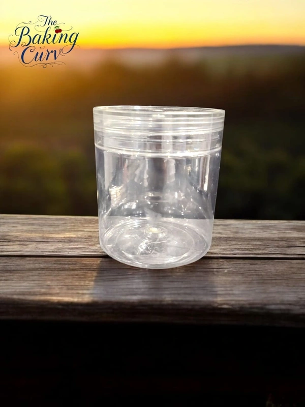 The Baking Curv Cookie Jar (Baby Jar) – Ideal for Cookies, Chocolates & Dry Fruits (9x7.5cm) - Pack Of 6