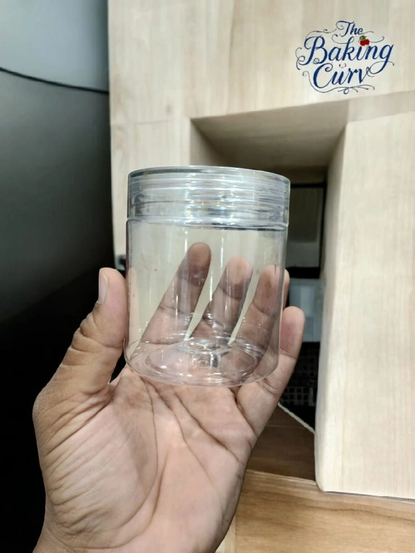 The Baking Curv Cookie Jar (Baby Jar) – Ideal for Cookies, Chocolates & Dry Fruits (9x7.5cm) - Pack Of 6