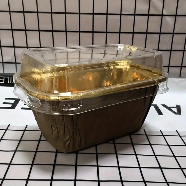 Bar Cake Mould 100 gm with Lid  - Woody Brown