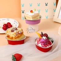 The Baking Curv Direct Baking Heart Shape Foil Container - Pack of 10, Pink