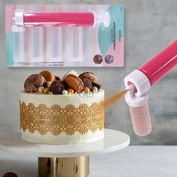 The Baking Curv Shimmer Pump Manual Spray Gun – Cake Decorating Tool for Edible Glitter & Color Mist