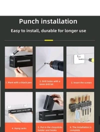 Kitchen Shelf Non Rust Stainless Steal Product Alloy Wall Mount Knife HOLDER