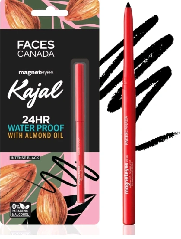 Magnetyes Kajal 24 Hours Long Stay With Water Resistant Fade Proof - Black
