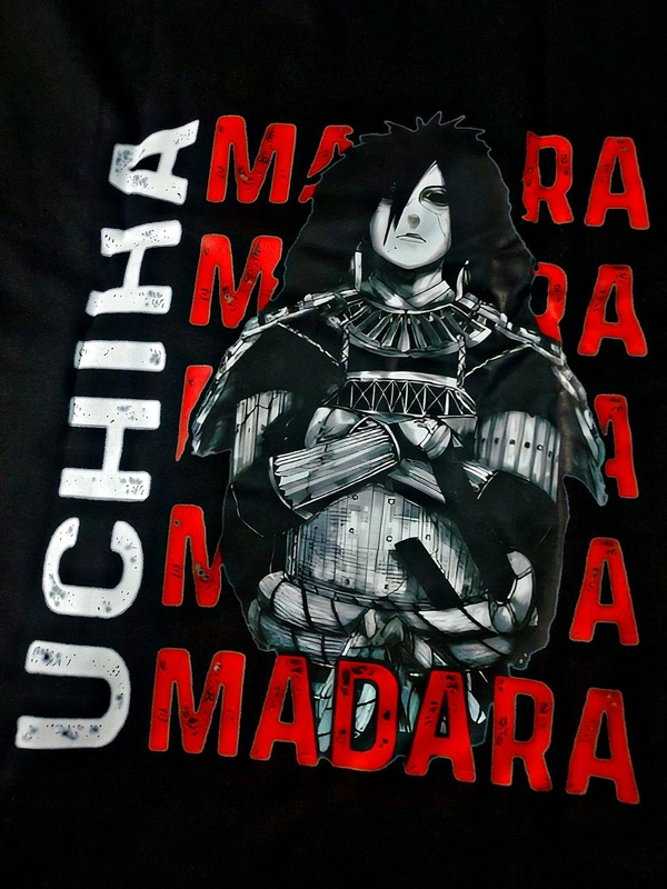 Vishnu Vogue Madara Black Oversized T-Shirt - Black, L