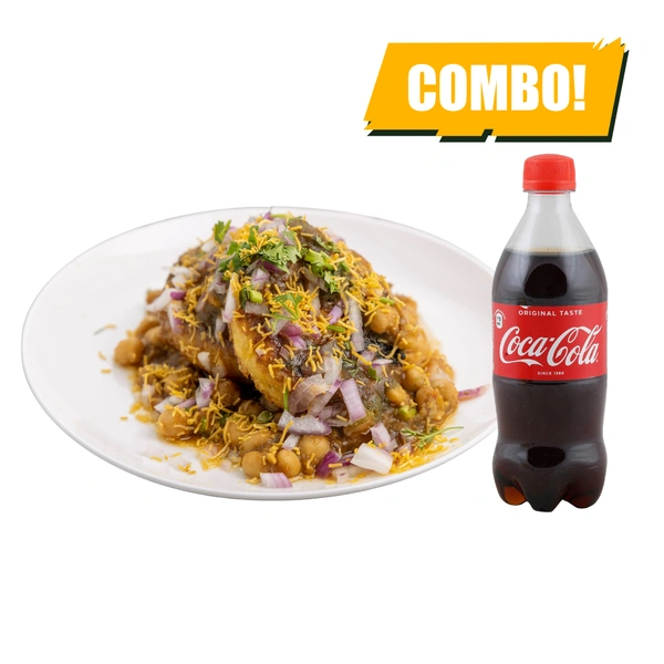 LightBite Aloo Tikki Chart & Cold drink