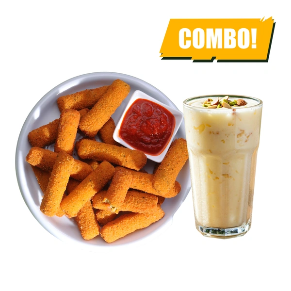 LightBite Cheese Fingers & Standard Lassi