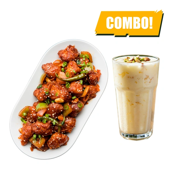 LightBite Chicken Chilli & Standard Lassi