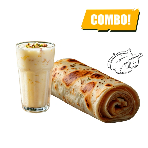 LightBite Chicken Roll & Standard Lassi