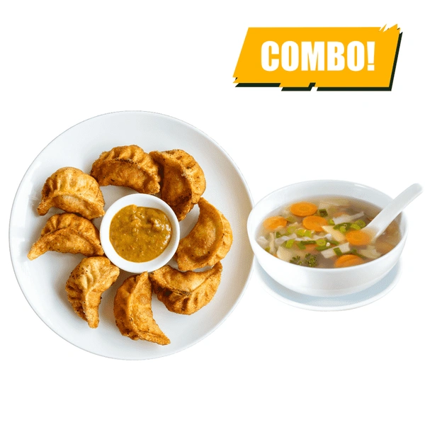 LightBite Chicken Fried Momos & Soup