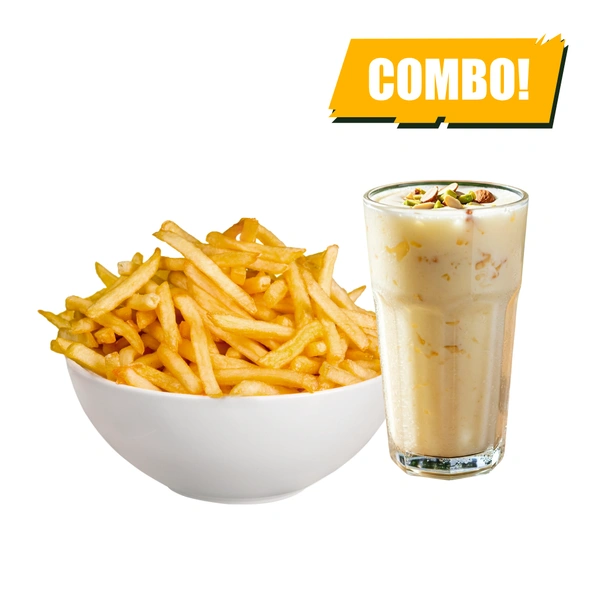 LightBite French fries & Standard Lassi