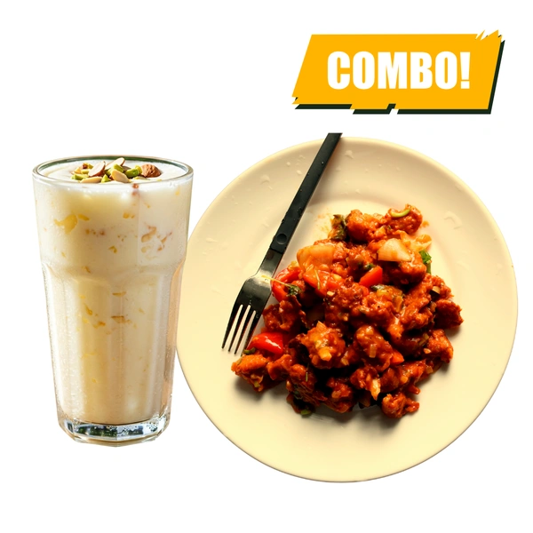 LightBite Gobi Manchurian & Standard Lassi