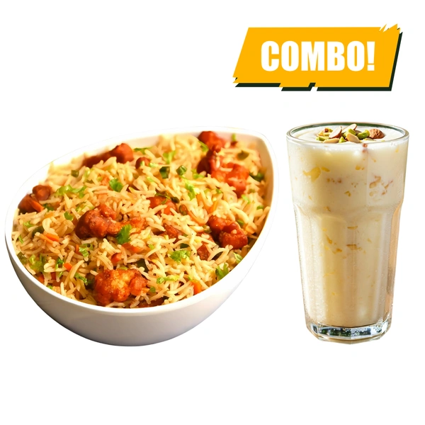 LightBite Gobi Rice & Standard Lassi