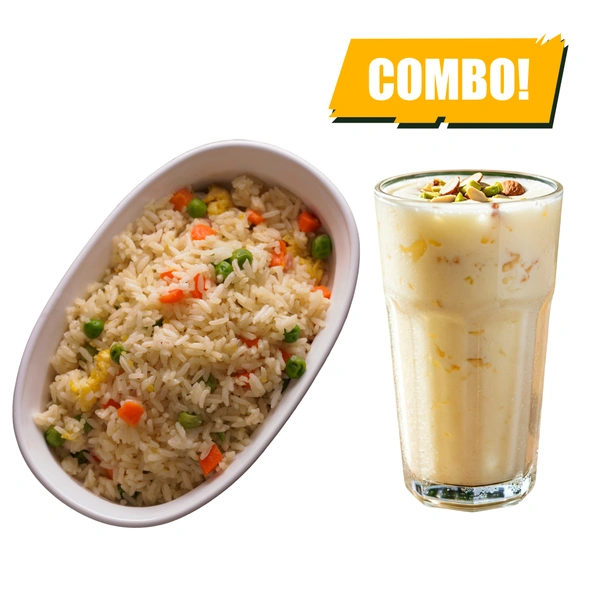 LightBite Veg Rice & Standard Lassi