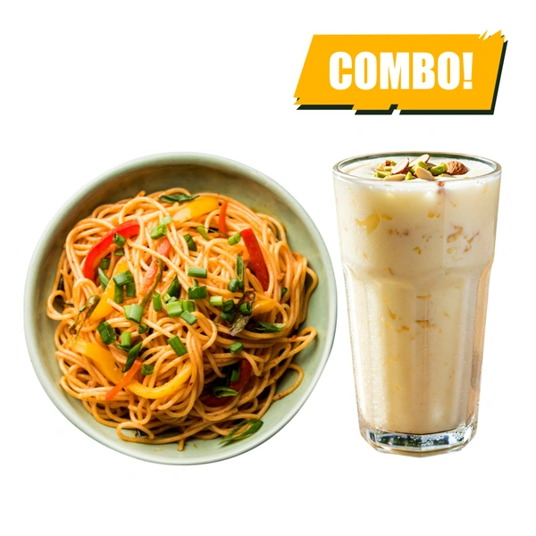 LightBite Veg Noodles & Standard Lassi