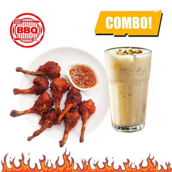 LightBite BBQ Lolipop (5pcs) & Standard Lassi