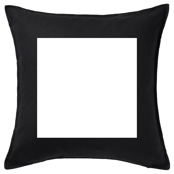 Mehra Gift House PERSONALIZED SQUARE RED & BLACK PHOTO CUSHION