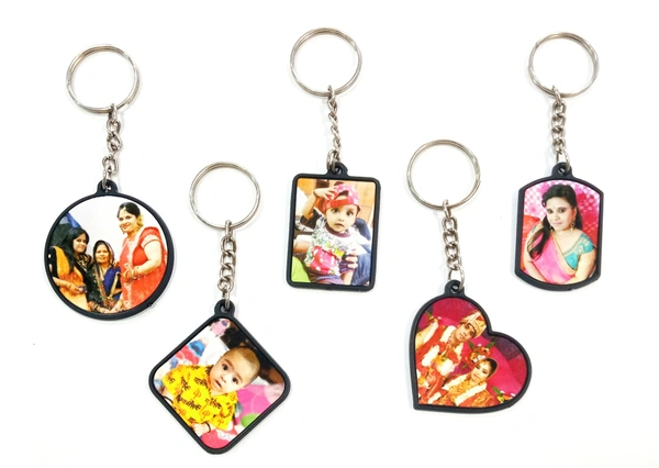 Mehra Gift House Customized Metal Key Chain in plastic mode