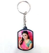 Mehra Gift House Customized Metal Key Chain in plastic mode