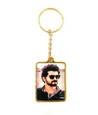 Mehra Gift House Customized Golden Key Chain in different Shapes