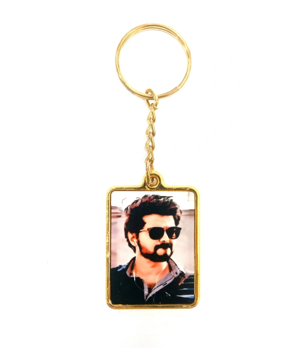 Mehra Gift House Customized Golden Key Chain in different Shapes