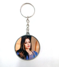 Mehra Gift House Customized Silver Key Chain in Different Sheps
