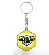 Mehra Gift House Customized Silver Key Chain in Different Sheps