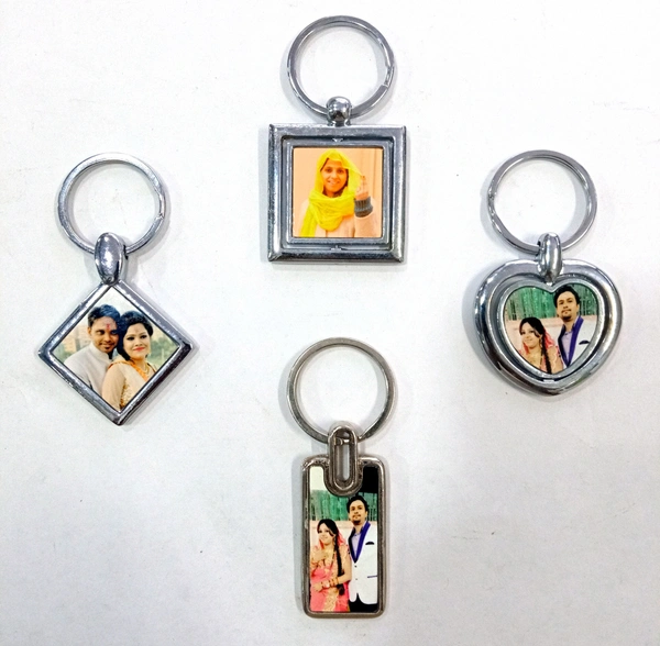 Mehra Gift House Customized Metal Key Chain in Different Shapes